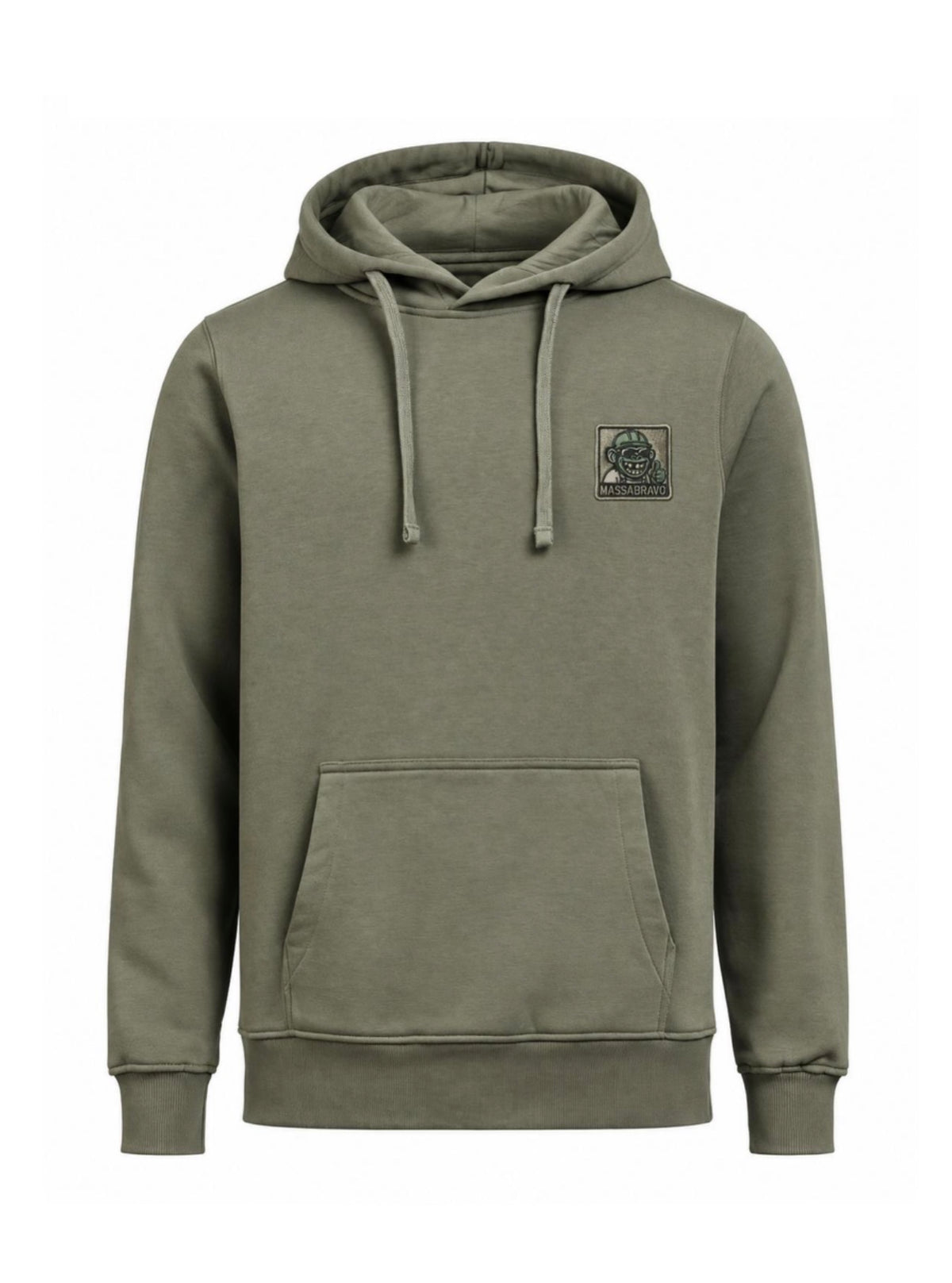 Felpa Patch Verde Oliva