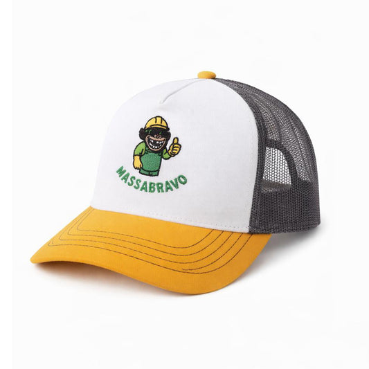 Cappellino Trucker White/Yellow/Grey
