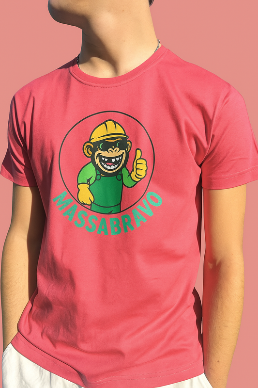 T-shirt Rosa UOMO con stampa
