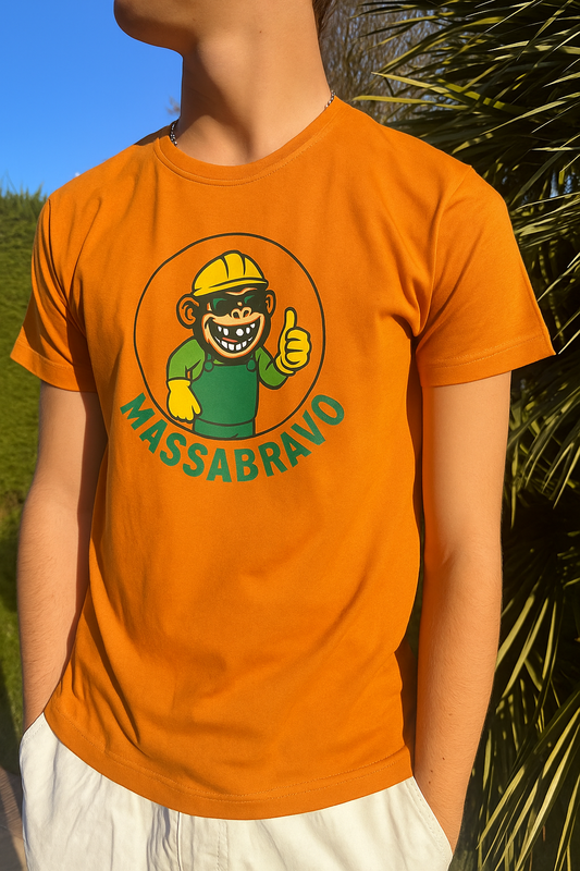 T-shirt Arancione UOMO con stampa