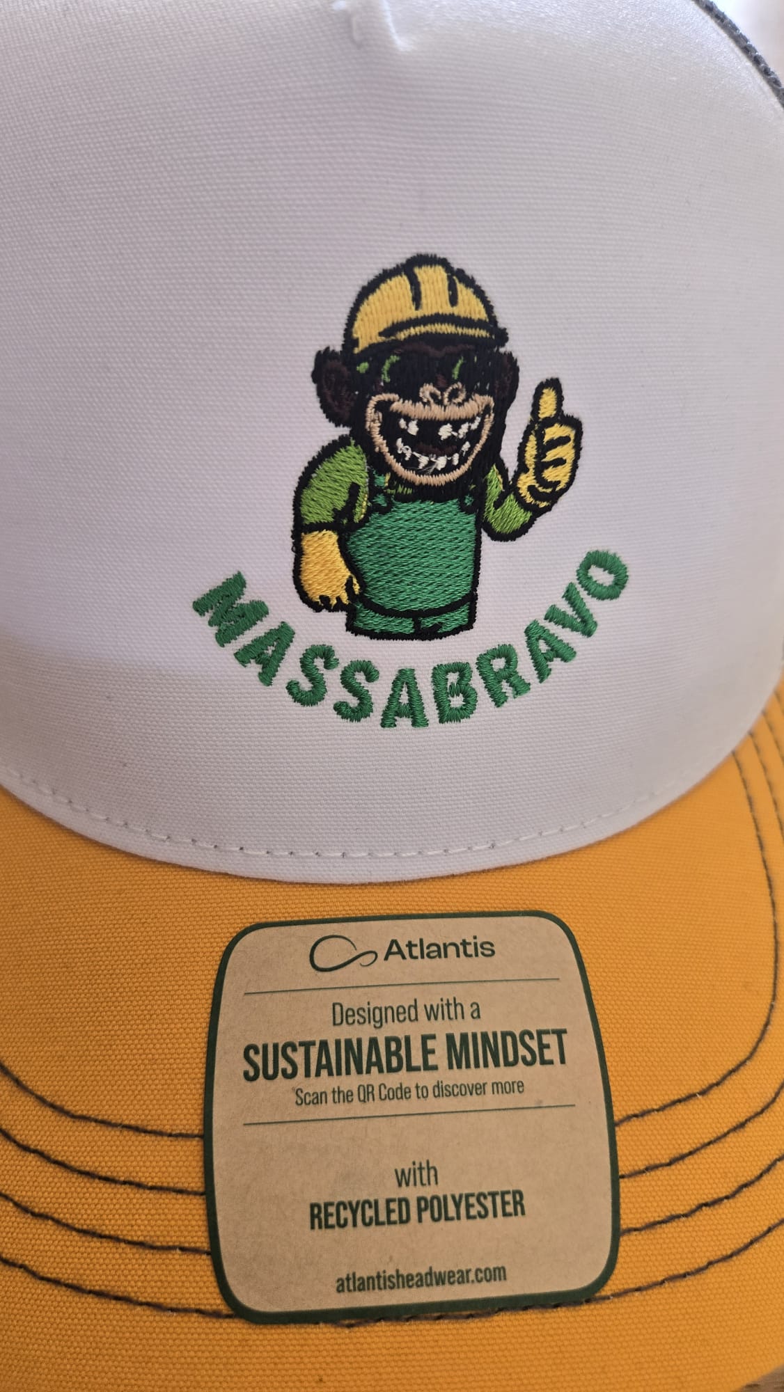 Cappellino Trucker White/Yellow/Grey