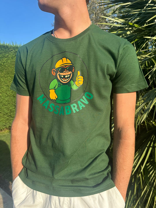 T-shirt Verde UOMO con stampa