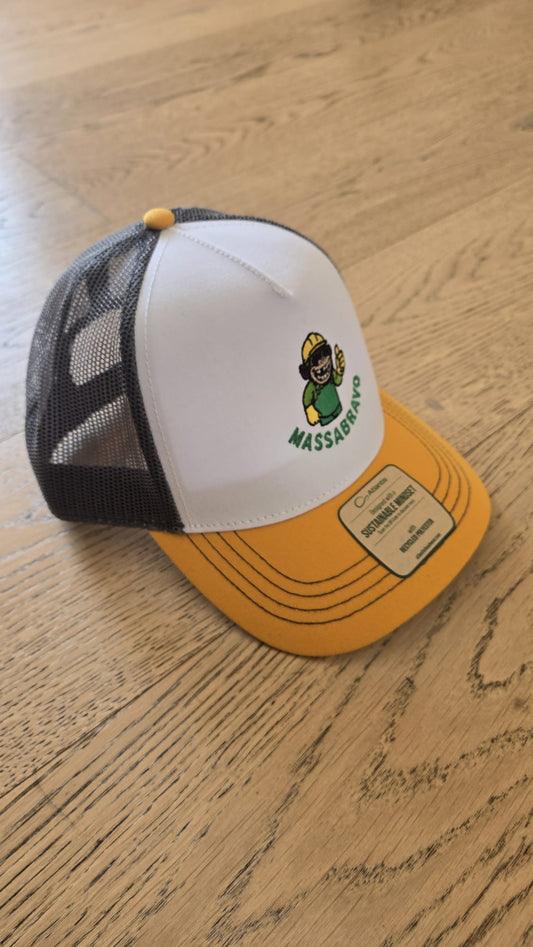 Cappellino Trucker White/Yellow/Grey