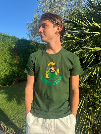T-shirt Verde UOMO con stampa