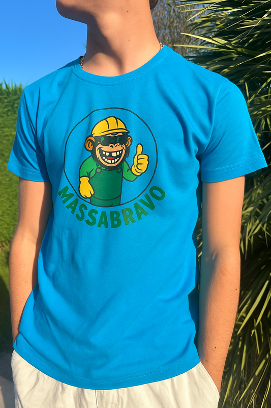 T-shirt Azzurro UOMO con stampa